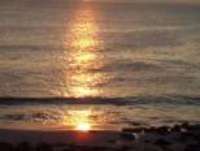 sunset over sea